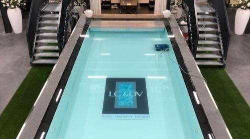 Showroom LC&DV met spa’s en materialen